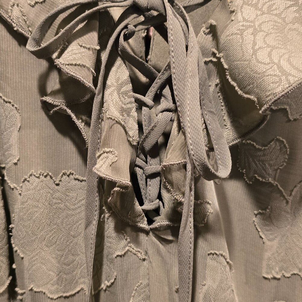 Torrid Festi Stretch Lace Hi Lo Lace Up Maxi Dress - Picture 7 of 10